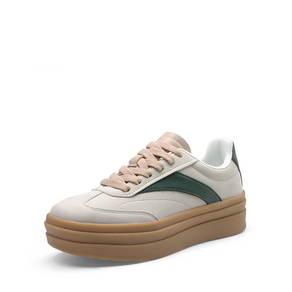 [Val] Retro Platform Fashion Sneakers - GREY -  0